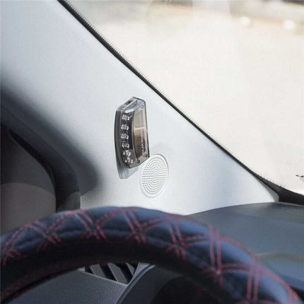 Solar-Powered LED Dummy Security Alarm Light - Anti-Theft Flashing Warning Light for Vehicle Protection