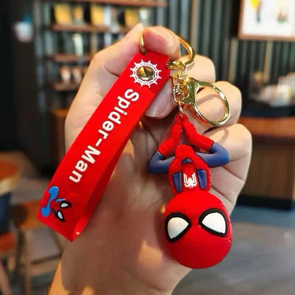 Spiderman Cartoon Keychain Keyring Gift Set Bag Clip Stocking Filler