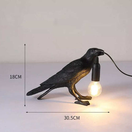 Resin Lucky Bird LED Lamp – Wall/Table/Night Light for Bedside Decor