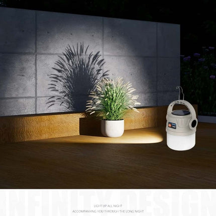 Solar LED Camping Lantern Flashlight, USB Rechargeable Tent Light for Outdoor Hiking & Emergency