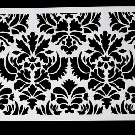 Lace Border Cake Stencil, Flower Damask Fondant Mould for Baking Decorating Tool