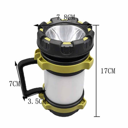 Rechargeable LED Camping Lantern Tent Light with Phone Power Bank