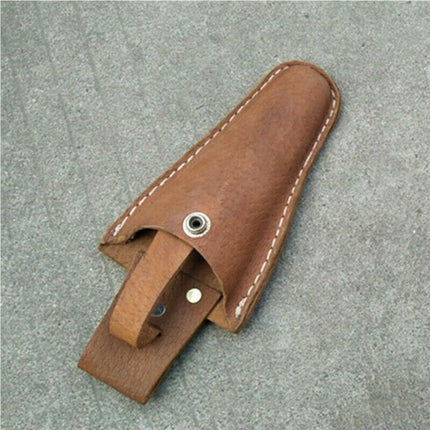 2PCS Brown PU Leather Secateurs Holster Belt Pouch for Garden Shears