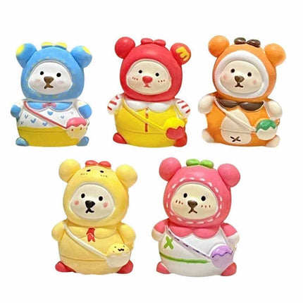 10-Pack Paint Your Own Bear Decorations Arts & Crafts DIY Kit for Kids Family