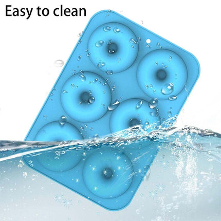 Silicone Donut Molds 3PCS, Non-Stick Baking Tray for Muffin, Chocolate, Cake, Cookie Doughnut