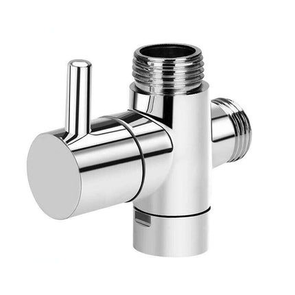 3-Way Copper Shower Diverter Valve - 1/2" Water Splitter Adapter for Faucet & Nozzle