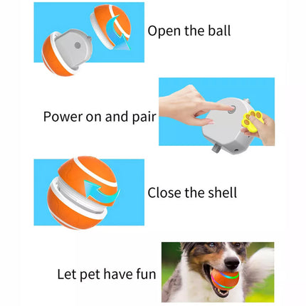 Interactive LED Rolling Ball for Puppy Training & Indoor Outdoor Play