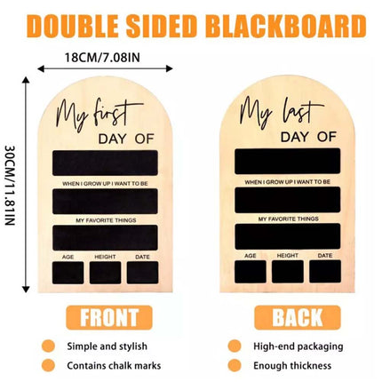My First Day of School Photo Board Sign Chalkboard for Back to School