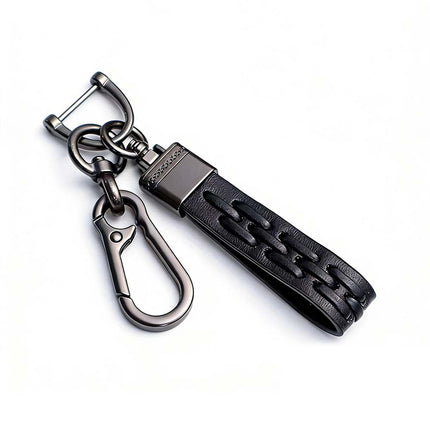 Genuine Leather Stylish Keyring for Car Keys and Keychain – Durable & Elegant Holder