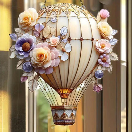 2D Acrylic Flat 2mm Hot Air Balloon Hanging Garden Lantern Deck Decor