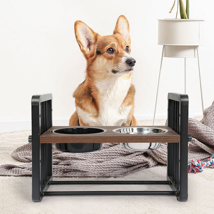 PaWz Adjustable Height Pet Feeder Elevated Medium-2102558427782975494