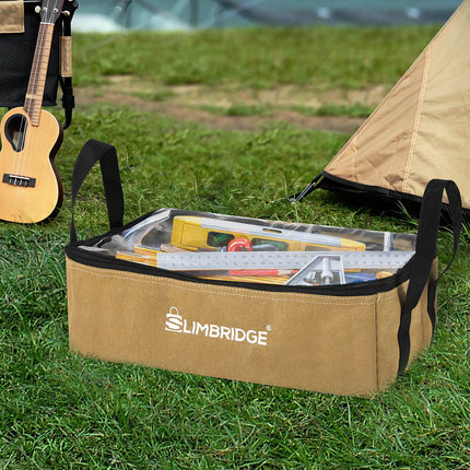 Slimbridge 3PCS Camping Canvas Storage Khaki-2006732920013852678