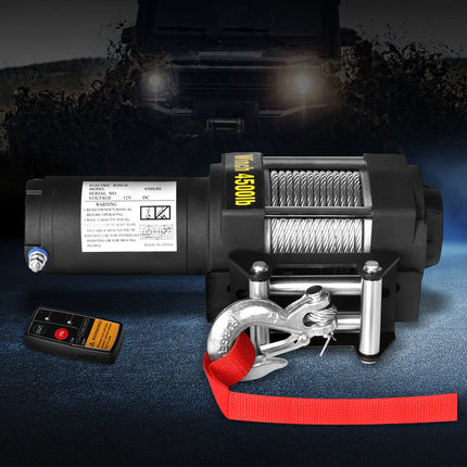 Electric Winch 4500LBS/2041KG 12V Wireless-2006733241494671366