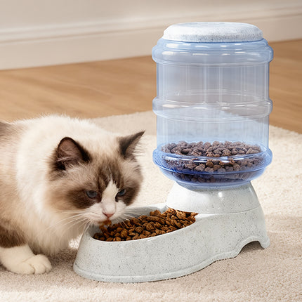 Pawz Automatic Pet Feeder Water Dispenser 3.5L Grey-2102558702463750150