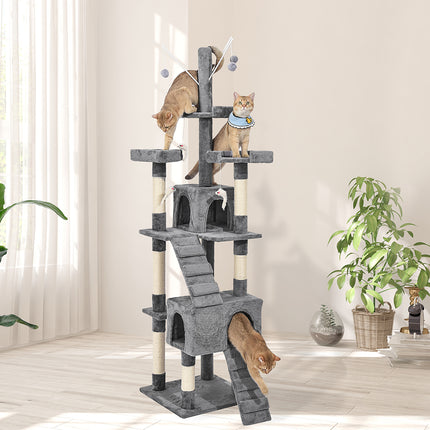 PaWz Cat Tree Scratching Post Scratcher Grey-2102558622293823494