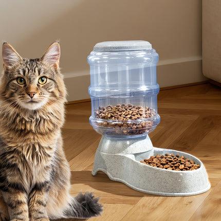 Pawz Automatic Pet Feeder Water Dispenser 3.5L Grey-2102558702463750151