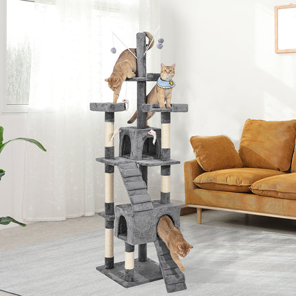 PaWz Cat Tree Scratching Post Scratcher Grey-2102558622293823495