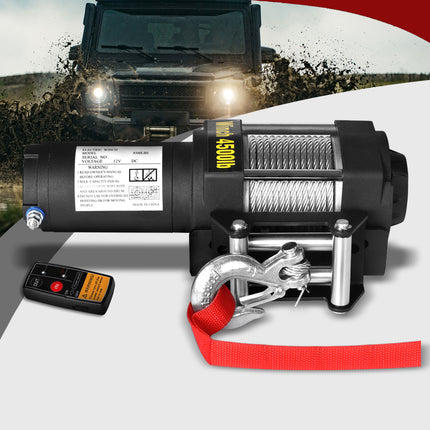 Electric Winch 4500LBS/2041KG 12V Wireless-2006733241494671367