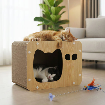 Pawz Cat Scratcher Board Scratching Cardboard-2102558103898820615