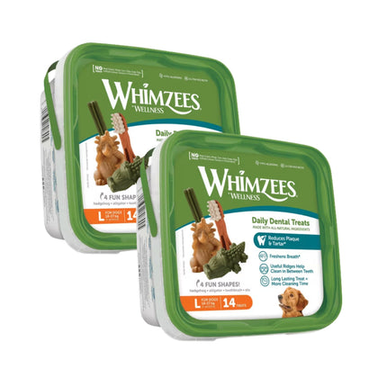 Whimzees Large Variety Value Toothbrush 14pk x2-2100002268903510016