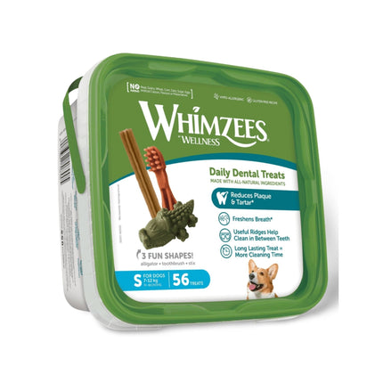 Whimzees Small Variety Value Box Toothbrush 56pk-2100002269071282176