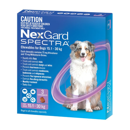 NexGard Spectra Dogs 15.1-30kg 3pk-2102558096483291139