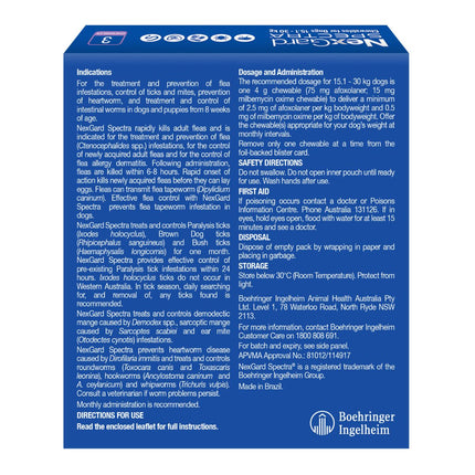 NexGard Spectra Dogs 15.1-30kg 3pk-2102558096483291137
