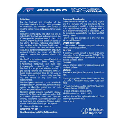 NexGard Spectra Dogs 15.1-30kg 6pk-2102558096663646209