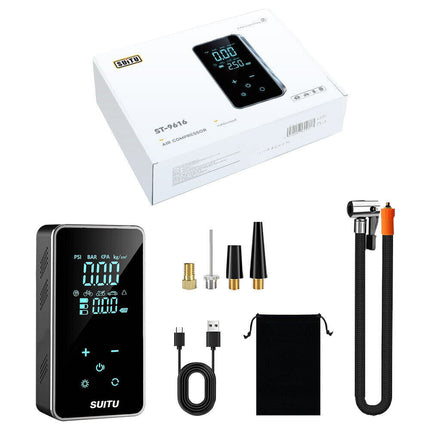 Wireless Car Tire Air Compressor – Portable Electric Pump w/ Auto Stop, LCD & Preset PSI