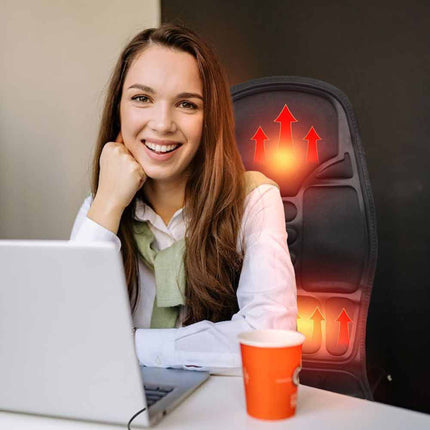 7-Motor Full Body Massage Cushion with Heat | 8 Modes for Back, Neck, Shoulders & Lumbar