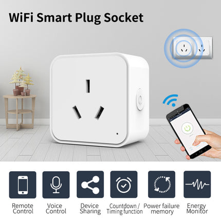 WiFi/Zigbee 16A Smart AU Socket Plug Voice Control for Alexa & Google Home