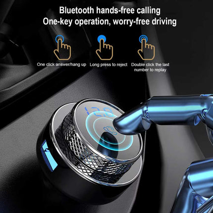 BLT 5.0 FM Transmitter: QC3.0 + 2USB-C + Wireless Audio & Handsfree