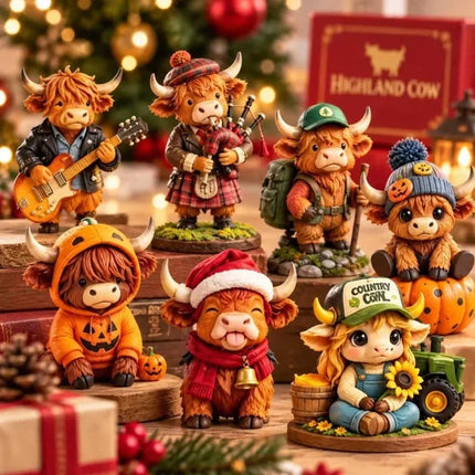 Highland Cow 3D Silicone Advent Calendar 2026 24-Day Christmas Countdown Gift
