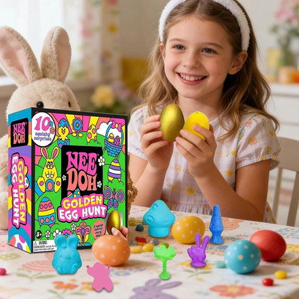 Easter Golden Egg Hunt Mystery 10 Squishy Surprises 4 Eggs Collectible Gift