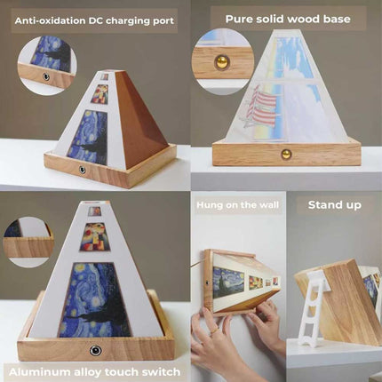 3D Visual USB Night Light, Eye-Catching 3D LED Effect for Desk, Ideal Gift