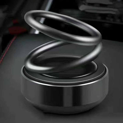 Solar Auto-Spin Car Air Freshener - Mini Aromatherapy Ornament, Portable Decor