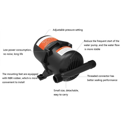 0.75L Marine/RV Water Pressure Pump Accumulator Tank - 125 PSI