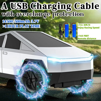 Rechargeable 1:24 Cyber Truck RC Car Toy Gift for Kids