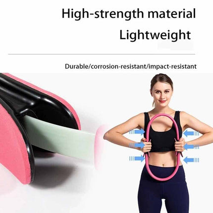 Pilates Ring Exercise Resistance Yoga Gym Magic Circle with Foam Grip