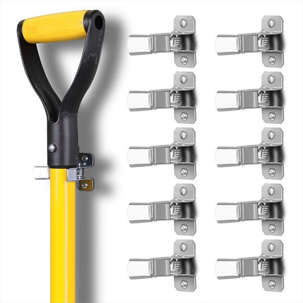 10PCS Heavy Duty Wall Mount Terry Clips - Snap Open/Closed