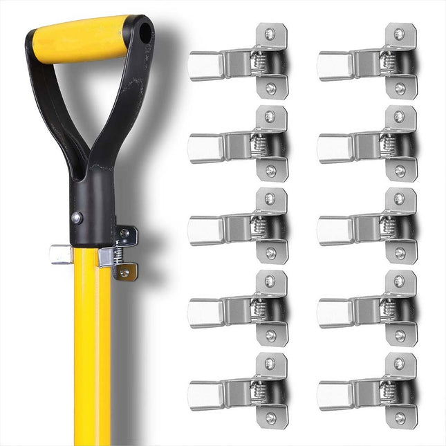 10PCS Heavy Duty Wall Mount Terry Clips - Snap Open/Closed