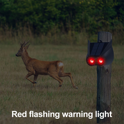 Solar Powered Animal Repeller Bird Cat Fox Dog Scarer Pest Control