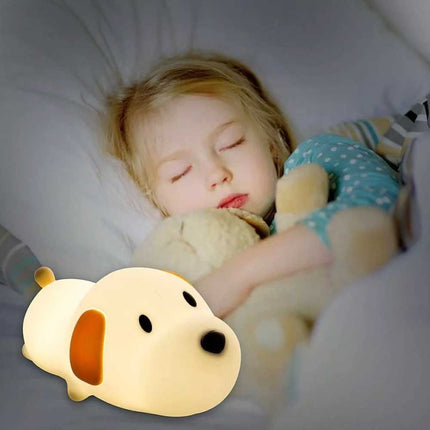 Rechargeable Cute Puppy Touch Night Light for Kids Gift