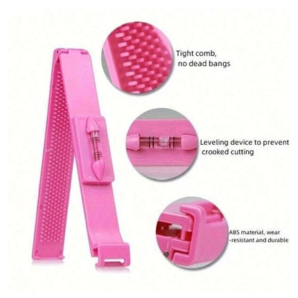 Professional Bang Hair Trim DIY Clip Comb Fringe Cutting Tool Set