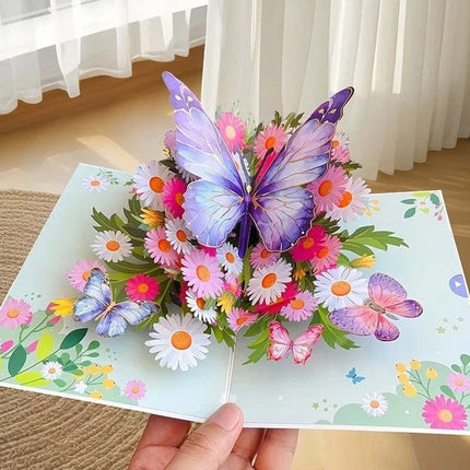 3D Pop Up Flower Birthday Card for Her Mum Daughter Wife Niece