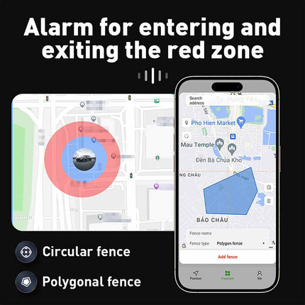 Real-Time GPS Tracker， No Monthly Fee – Mini Magnetic Locator with Geo-Fencing & APP Alerts