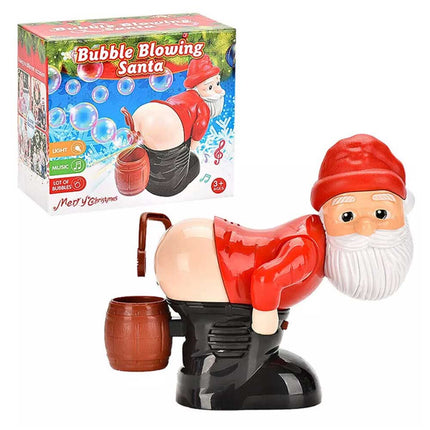 Electric Santa Claus Bubble Machine with Music & Light Entertainment