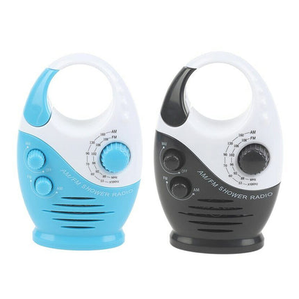 Waterproof Portable FM/AM Radio for Shower, Hanging in Bathroom