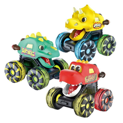 Light Up Dino Monster Truck – Press & Go Toddler Toy Car
