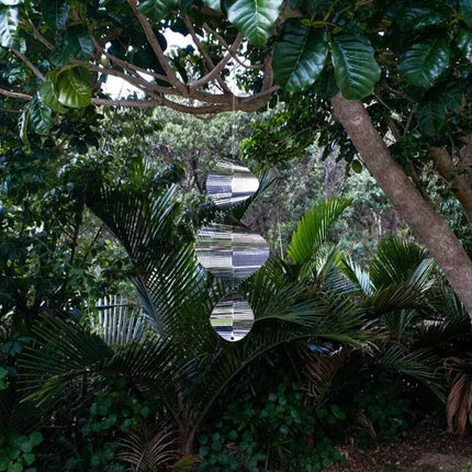 Helix 3D Metal Wind Spinner Hanging Ornament for Outdoor Yard & Garden